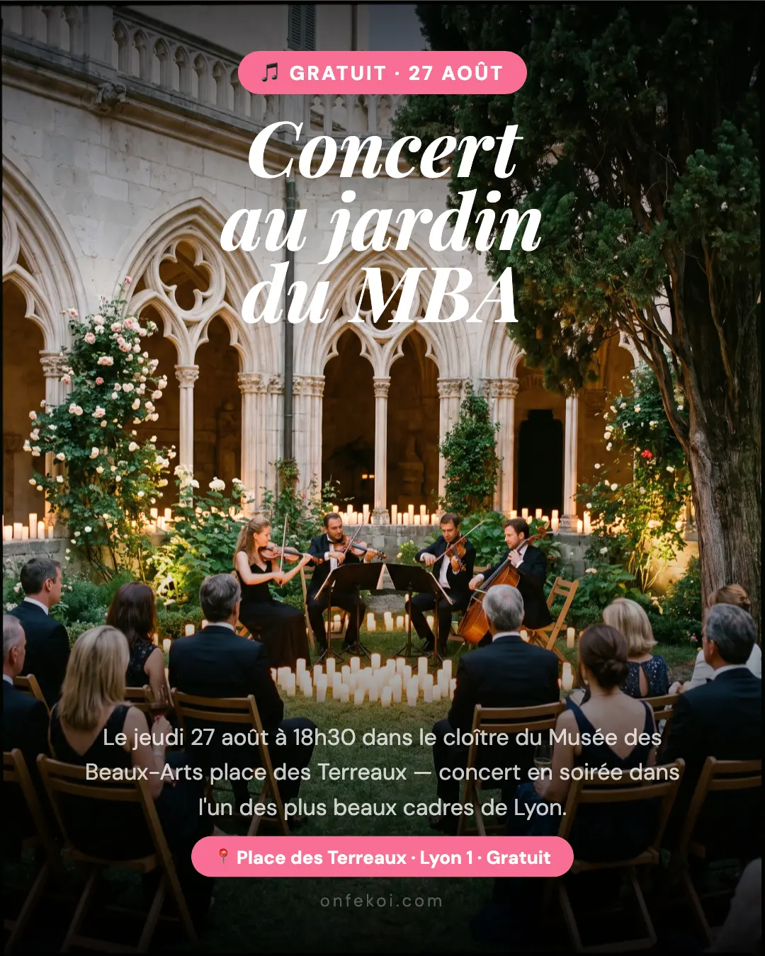 Visuel concert au jardin du MBA